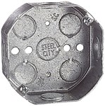 54151 1/2 Steel City 4 in X 1.5 in Silver Ceiling Box ,54151 1/2,HUB125,5415112,125,OCT,4OB,SHLTP274