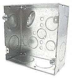72171 1 T&amp;B 42 Cu In Silver Square Electrical Box ,72171 1