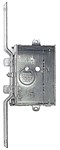 CWV 1/2 Steel City 14 Cu In Pre-Galvanized Steel Ear Flush Switch Box ,