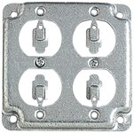 RS 8 4 Square Exposed Work Cover 2 Duplex Receptacles ,RS 8,HUB907C,RSC28,BOW210LC,B210LC,210LC,210-LC,72401201,907C,SHL4422,IRC