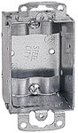 TP100 Steel City 7.5 Cu In Pre-Galvanized Steel Beveled Corner/Cable Clamp/Ear Flush Switch Box ,SWB-25,HUB410,410,SWB25,TP100