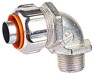 5254-PT 90 Degree 1 in Liquidtight Malleable Iron Angle Connector ,78620967430