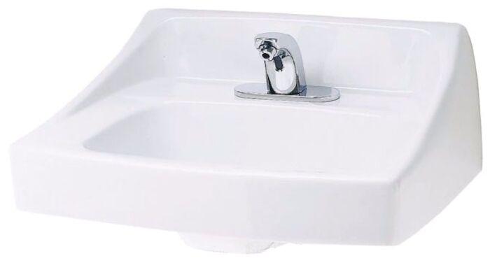 LT307.4.01 4 Ctr Wall Mount Lavatory Cotton 