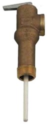LF 3/4 LF LL100XL 150/210 3/4 IN LEAD FREE TEMPERATURE AND PRESSURE RELIEF VALVE WITH EXTENDED SHANK ,