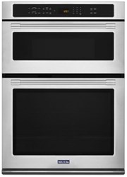 30" COMBO MICROWAVE AND CONVECTION WALL OVEN 1.4 CAPACITY MICRO WITH SS CAVITY 900 WATTS DROP DOWN MW DOOR 5.0 CAPACITY OVEN SELF-CLEAN ROLLER RACK FINGERPRINT RESISTANT STAINLESS STEEL ,