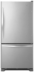 Whirlpool 33 Bottom Freezer Refrigerator 22 Cu Foot Stainless Steel ,WRB322DMBM,883049288505