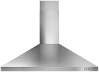 36" CANOPY WALL HOOD 400CFM 3-SPEED PUSH BUTTON CONTROL LED LIGHTING DISHWASHER SAFE HEAVY-DUTY ALUMINUM FILTERS ,WVW53UC6FS
