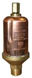 401488 Bell &amp; Gossett 1/2 or 3/4 X 1/8 Brass Forging Base Hydronic Air Vent ,401488,401-488,79,404NS72485