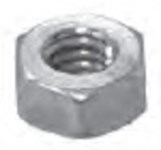 1/4IN Zinc Plated Hex Nut ,HGNB,F33080,E145,10,0100025EG,HN14,HNB