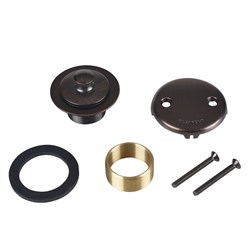 Dearborn&#174; Conversion Kit, Two-Hole Cover Plate, Uni-Lift Stopper with Oil Rubbed Bronze Finish Trim ,B5155RB,K28RB,JONB5155RB,B5155WB