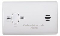 21025778 White Battery Operated 40 Deg to 100 Deg Carbon Monoxide Detector ,
