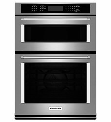 27&quot; COMBO WALL OVEN, UPPER MICROWAVE, LOWER TRUE CONVECTION, GLASS TOUCH CONTROL PANEL ,