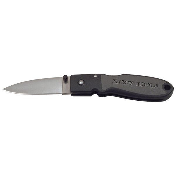 Klein Tools 3 in. Stainless Steel Stainless Steel Pocket Knife in