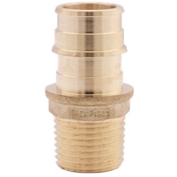 1/2&quot; No Lead Forged Brass &#160;Cold Expansion (F 1960) PEX x MNPT Adapter ,