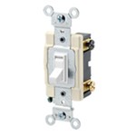 54504-2W Leviton 15-Amp 120/277-Volt Toggle Framed 4-Way Ac Quiet Switch Commercial Grade Grounding White ,54504-2W,07847712471