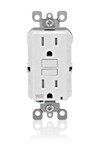GFWT1-I Leviton Ground Fault/Duplex Flush Straight Blade 125 Volts Ivory Polycarbonate Electrical Receptacle ,WPGF1,GFWT1-I,007847770912,7847770912,WPGFI