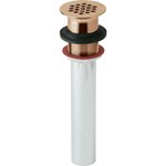 Elkay 1-1/2" Drain Fitting CuVerro Antimicrobial Copper with Perforated Grid and Tailpiece ,