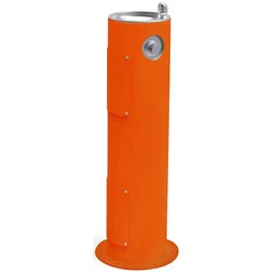 Halsey Taylor Endura II Tubular Outdoor Fountain Pedestal Non-Filtered Non-Refrigerated Freeze Resistant Orange ,