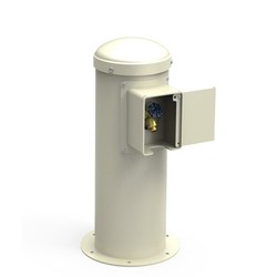 Halsey Taylor Yard Hydrant with Locking Hose Bib Non-Filtered Non-Refrigerated Beige ,