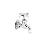 Elkay Commercial Service/ Utility Single Hole Wall Mount Faucet with Plain End Chrome ,