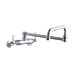 Lk945Ds20L2T Elkay Commercial Foodservice 3-8 In Adjustable Centers Wall Mount Faucet With Double Swing Spout 2 In Lever Handles 2 In Inlet Chrome - ELKLK945DS20L2T