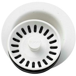 Elkay Polymer 3-1/2" Disposer Flange with Removable Basket Strainer and Rubber Stopper Ricotta ,LKQD35RT