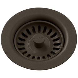 Elkay Polymer Drain Fitting with Removable Basket Strainer and Rubber Stopper Chestnut ,LKQS35CN,LKQS35