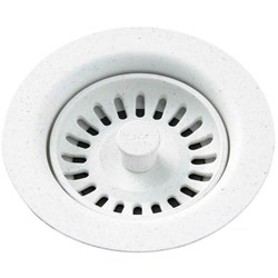 Elkay Polymer Drain Fitting with Removable Basket Strainer and Rubber Stopper White ,LKQS35WH,LKS35WH,LKS35,LKQS35