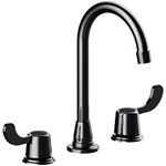 P4L-480CLB Two Handle 8&quot; Widespread Lavatory Faucet, Wrist Blade Handles, Quick Mount Installation, Less Pop-Up, Washerless, 1.2 Gpm, Chrome ,082647223882