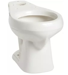 130010007 Mansfield Alto White 1.6 gpf 12 in Rough-In Round Front Toilet Bowl ,130010007,130WH,130,MANSFIELD,MRBWH