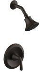 P4A-720ORBJP Matco-Norca Angelic Single Handle Oil Rubbed Bronze Shower Trim Only Metal Lever Handle Showerhead With Brass Ball Joint Less Rough In Valve Job Pack ,P4A-720ORBJP