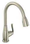 MATP4B151SS Sngl Hdle Ss Kitchen Fctgooseneck   Spout With Pulldown Spray Metal  Lever Handle Ceramic Cart 1-3 Hole Install Deck Plate Incl 1.8Gpm ,MATFPL4,82647172159,BL-151SS,BL151SS,BL-151SS,82647172128,P4B-151SS,P4B151SS,MATBL151SS