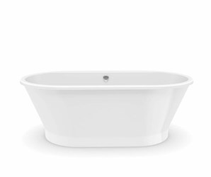 103903-000-002 Maax Brioso 66 in X 36 in Freestanding Bathtub With Center Dra in White ,103903-000-002