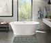 103903-000-002 Maax Brioso 66 in X 36 in Freestanding Bathtub With Center Dra in White - MAX103903000002