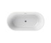 106384-000-001 Maax Louie 5829 58.25 in X 28.875 in Freestanding Bathtub With Center Dra in White - MAX106384000001