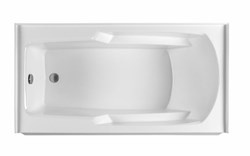 MBWIS6030-WH-LH MTI 60 in X 30 in White Left Hand Drain integral Skirted Whirlpool W/Integral Tile Flange-Basics ,WIS6030LCW,WIS6030L,WIS6030,MBWIS6030,MBWIS6030L