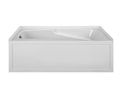 MBSIS6032-WH-LH MTI 60 in X 32 in White Left Hand Drain integral Skirted Soaker W/Integral Tile Flange-Basics ,S6032I,S6032ILH,S6032ILHW,S6032ILHCW,S6032IW,S6032ICW,MTIS