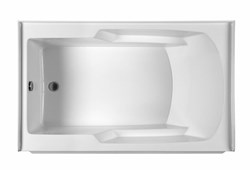 MBAIS6036-WH-RH MTI 60 in X 36 in White Right Hand Drain integral Skirted Air Bath W/Integral Tile Flange-Basics ,MBAIS6036R,MBAIS6036RCW,AIS6036RCW
