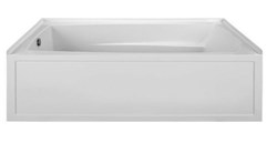 Basics Acrylic CXL™ Right Hand Drain Integral Skirted with Integral Tile Flange Soaker White 72 x 42.125 ,