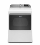 Maytag White 7.4 Cuft Elec Dryer With Hamper ,