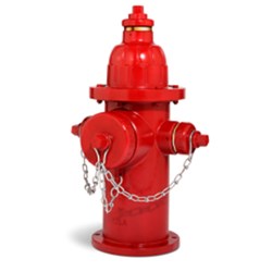 129S Fire Hydrant 4&#39;0 City of Lake Charles 3-Way L/Acc ,129