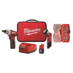 2482-22 Milwaukee M12 Cordless 2 Tool Combo Kit ,