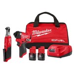 3453-22Hsr M12 Fuel 1/4&quot; Hex Impact Driver Kit With 3/8&quot; High Speed Ratchet ,