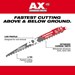 48-00-5232 Milwaukee 9&amp;quot; 3 Tpi The Ax With Carbide Teeth For Pruning &amp;amp; Clean Wood Sawzall Blade 1Pk - MIL48005232