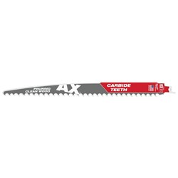 48-00-5333 Milwaukee 12&quot; 3 Tpi The Ax With Carbide Teeth For Pruning &amp; Clean Wood Sawzall Blade 3Pk ,48005333