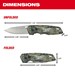 48-22-1524 Fastback Camo Folding Pocket Knife - MIL48221524