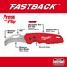 48-22-1525 Fastback Hawkbill Folding Pocket Knife - MIL48221525