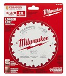 48-40-0522 Milwaukee (5) 5-3/8 16T Framing Wood Blade For Circular Saw ,045242511921