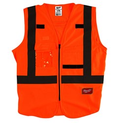 48-73-5032 Milwaukee High Visibility Orange Safety Vest - L/Xl ,10045242552587,,