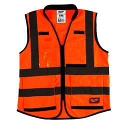 48-73-5052 Milwaukee High Visibility Orange Performance Safety Vest - L/Xl ,10045242552648,,